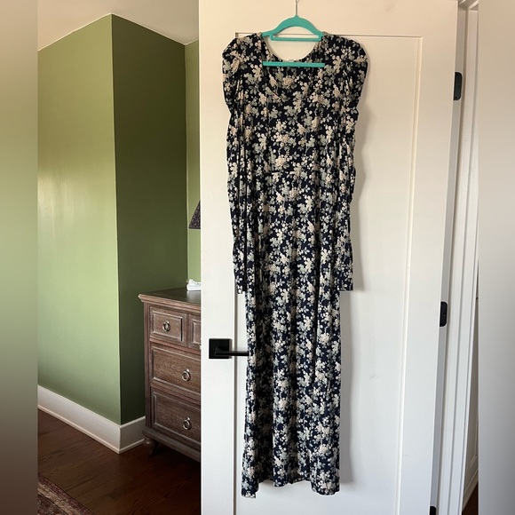 LES RÊVERIES Floral-print Cotton-jersey Midi Dress - Picture 4 of 7